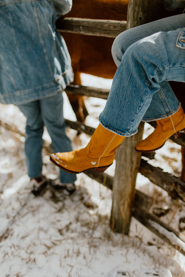 WILD AT HEART BOOTS IN MUSTARD