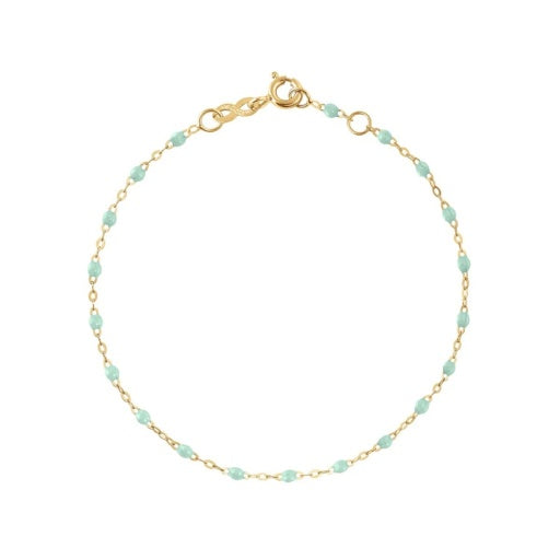 CLASSIC GIGI JADE BRACELET, YELLOW GOLD, 6.7