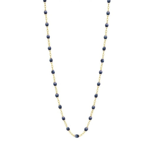 CLASSIC GIGI MIDNIGHT NECKLACE, YELLOW GOLD, 17.7