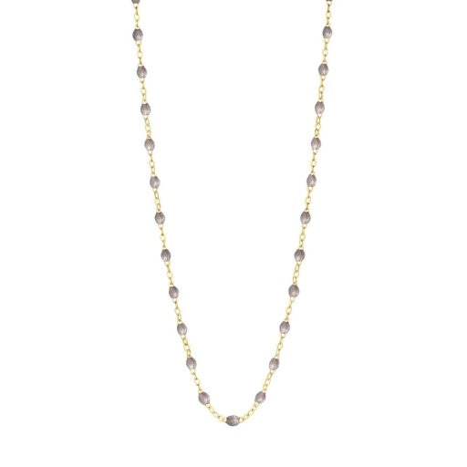 CLASSIC GIGI SILVER NECKLACE, YELLOW GOLD, 16.5