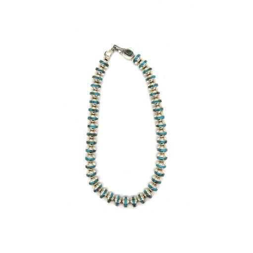 TURQUOISE INLAY BEAD NECKLACE