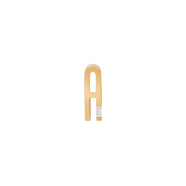 SLIDE-ON RIBBED INITIAL A